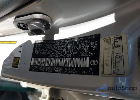 2010 Toyota Prius Iii from USA, damaged, VIN JTDKN3DU9A0105811